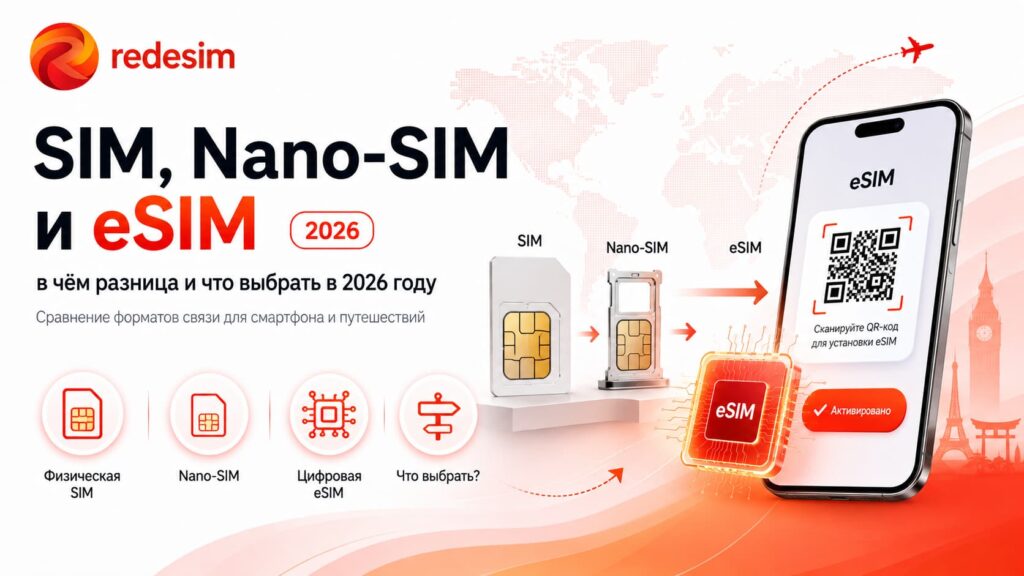 SIM, Nano-SIM и eSIM: в чём разница